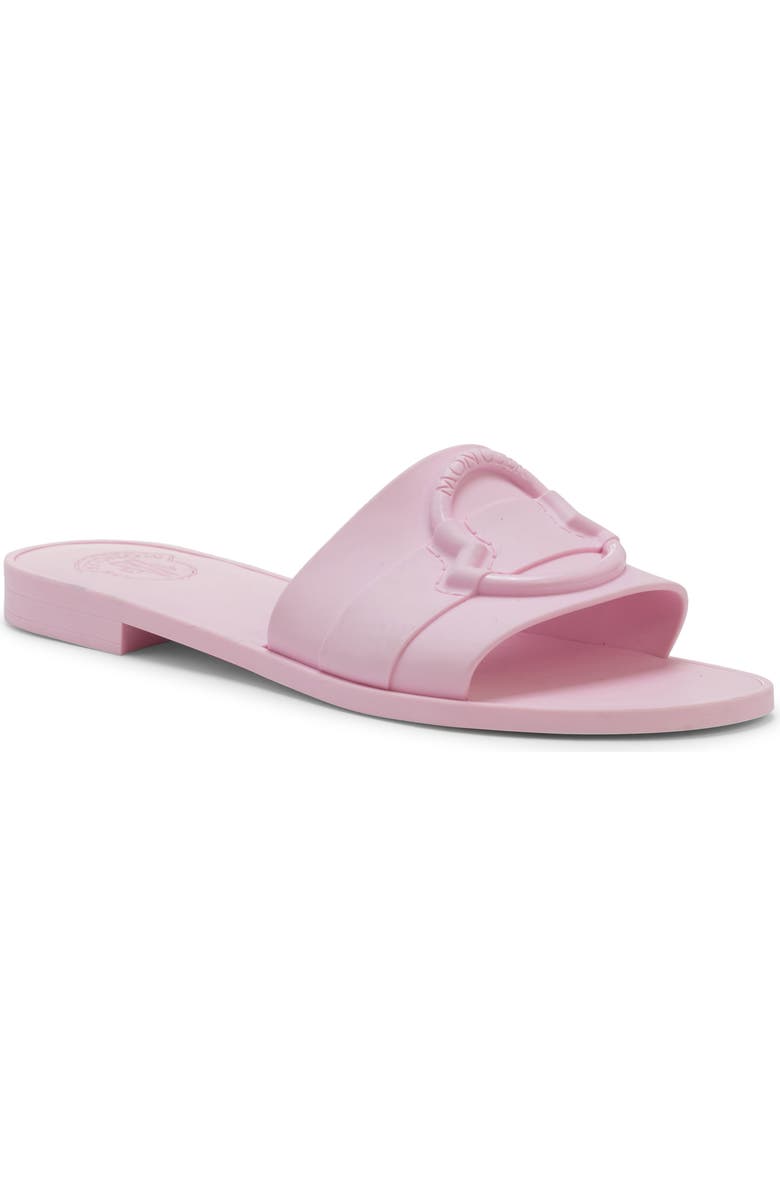 Moncler Mon Slide Sandal, Main, color, Impatiens Pink