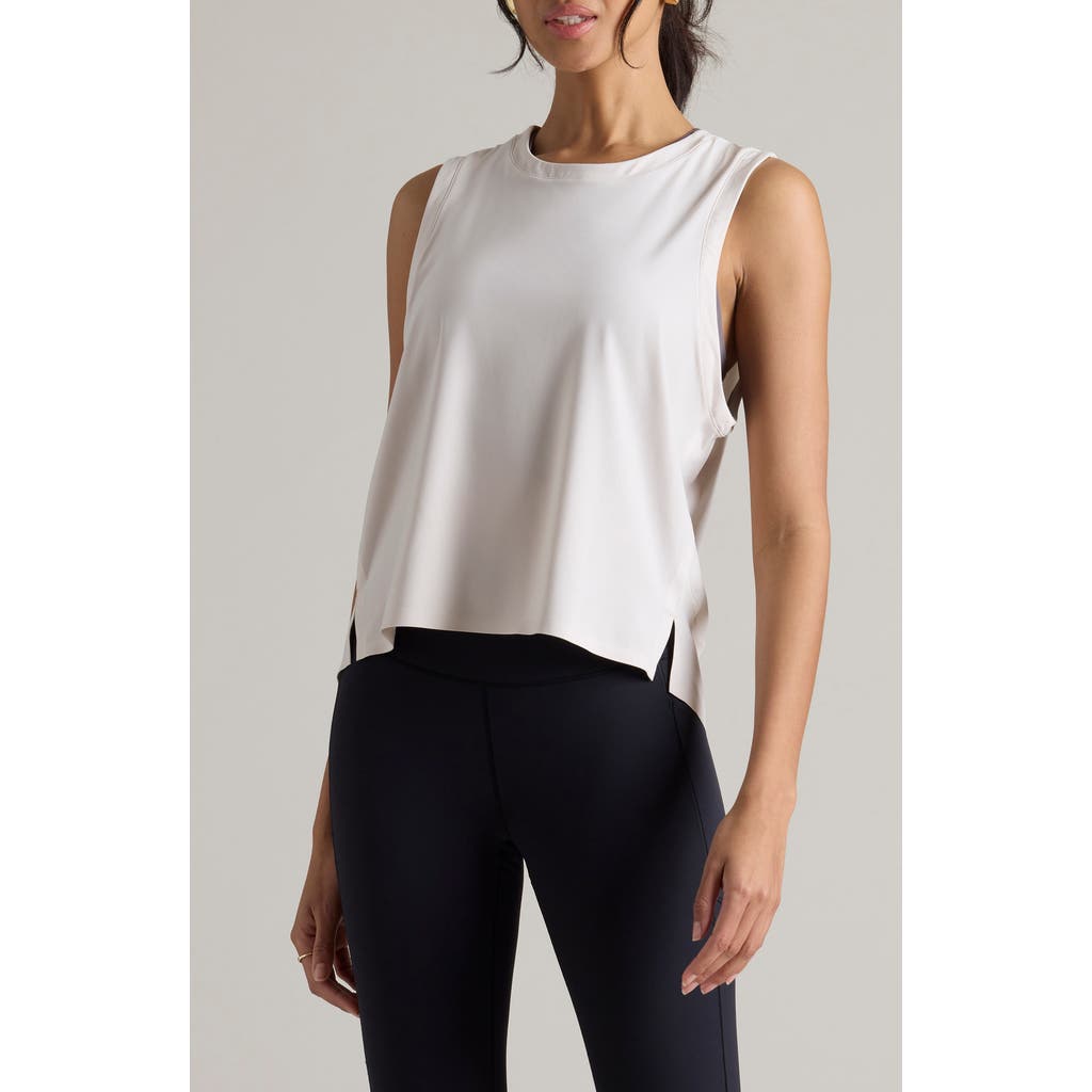 Shop Rhone Serene Crop Performance Tank In Sand