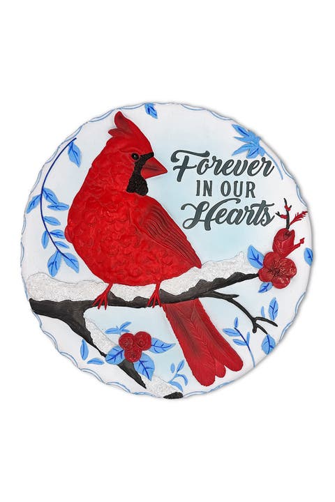 Forever In Our Hearts Cardinal Stepping Stone Figurine