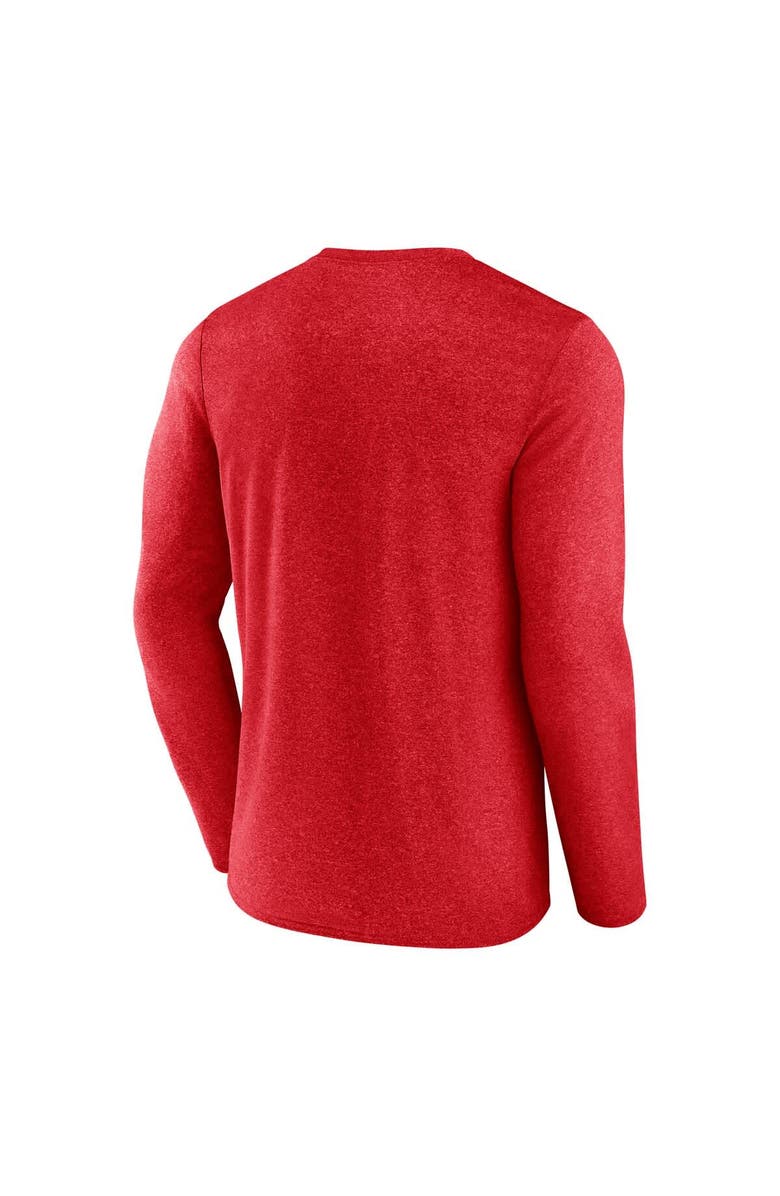 FANATICS Men's Fanatics Heather Red Detroit Red Wings Transition Long Sleeve T-Shirt, Alternate, color, Heather Red
