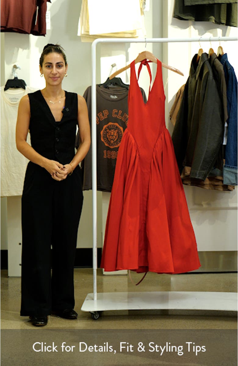 Marilyn Halter Midi Dress, sales video thumbnail