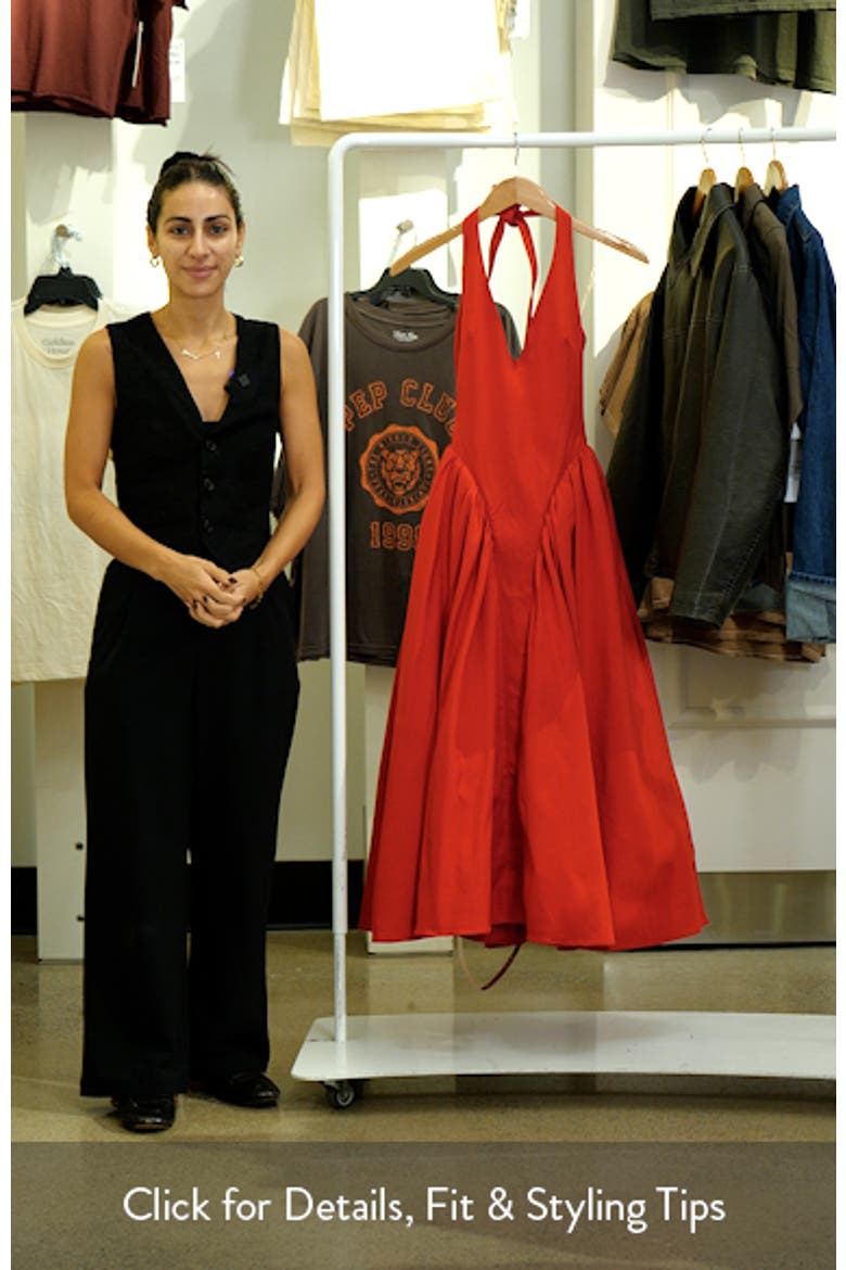Marilyn Halter Midi Dress video