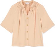 LK Bennett Amber Short Sleeve Button-Up Shirt