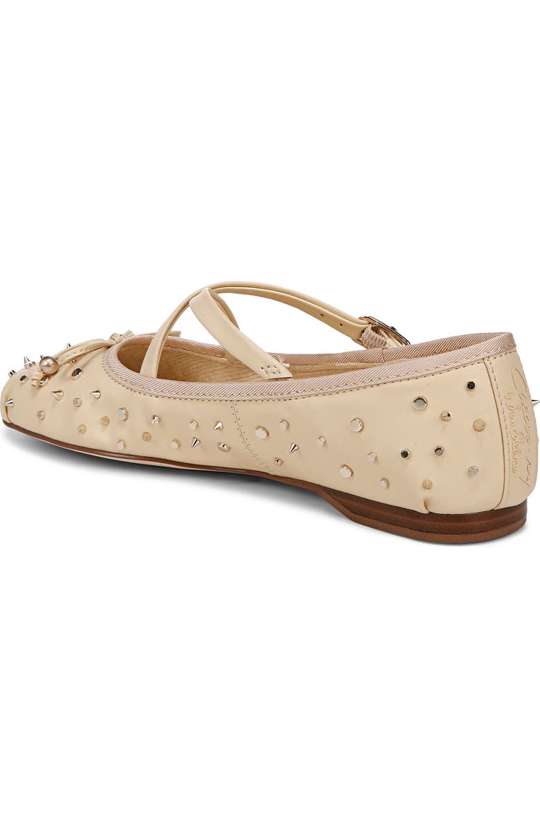 Circus NY by Sam Edelman Zuri Stud Mary Jane Flat, Alternate, color, Eggshell