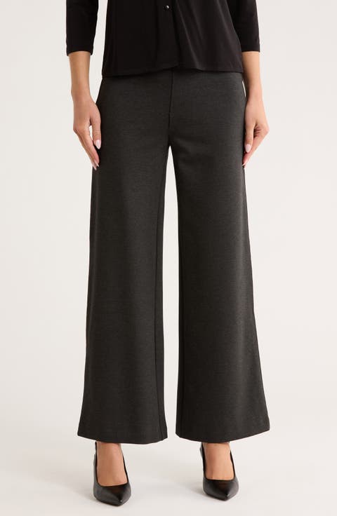 Pull-On Wide Leg Pants