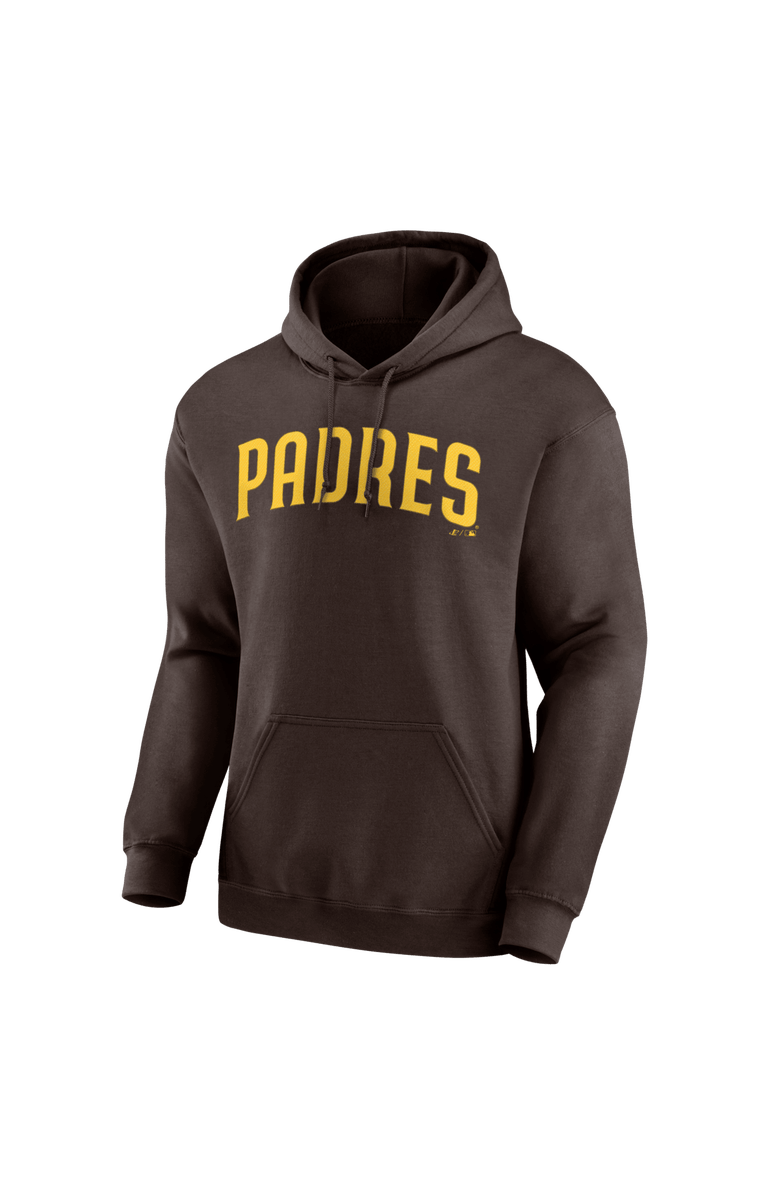 Logo Athletic Men's Logo Athletic Brown San Diego Padres Wordmark Hoodie, Alternate, color, Brown