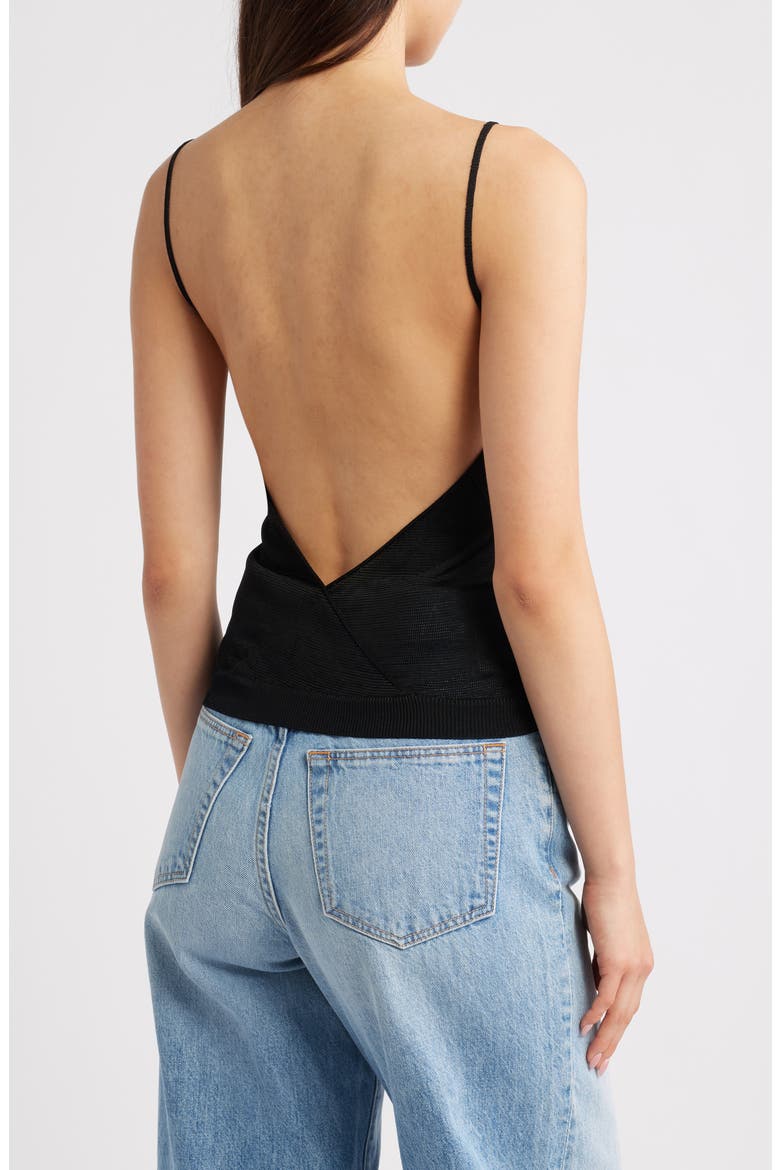 Kipling Backless Viscose Tank, Alternate, color, BLACK