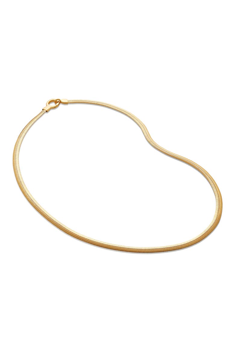 Wide Snake Chain Necklace , Main, color, 18CT GOLD VERMEIL/ SS