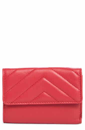 MUNDI SMALL LEATHER GOODS Quilted Trifold Leather Wallet