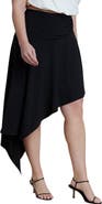 ELOQUII Asym Hem Jersey Skirt