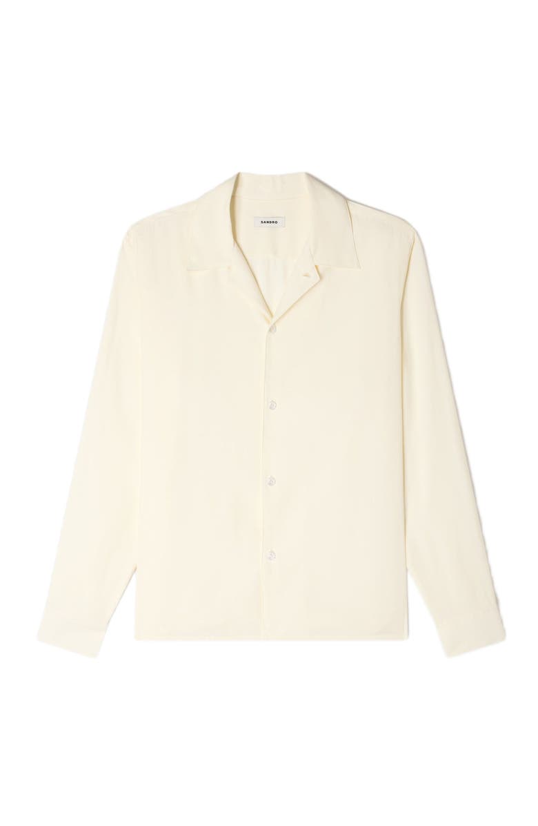 SANDRO Loose-fit shirt, Alternate, color, White