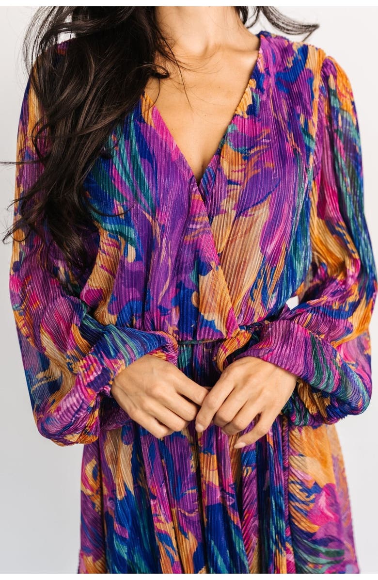 Baltic Børn Rev Mini Dress, Alternate, color, Blue Multi