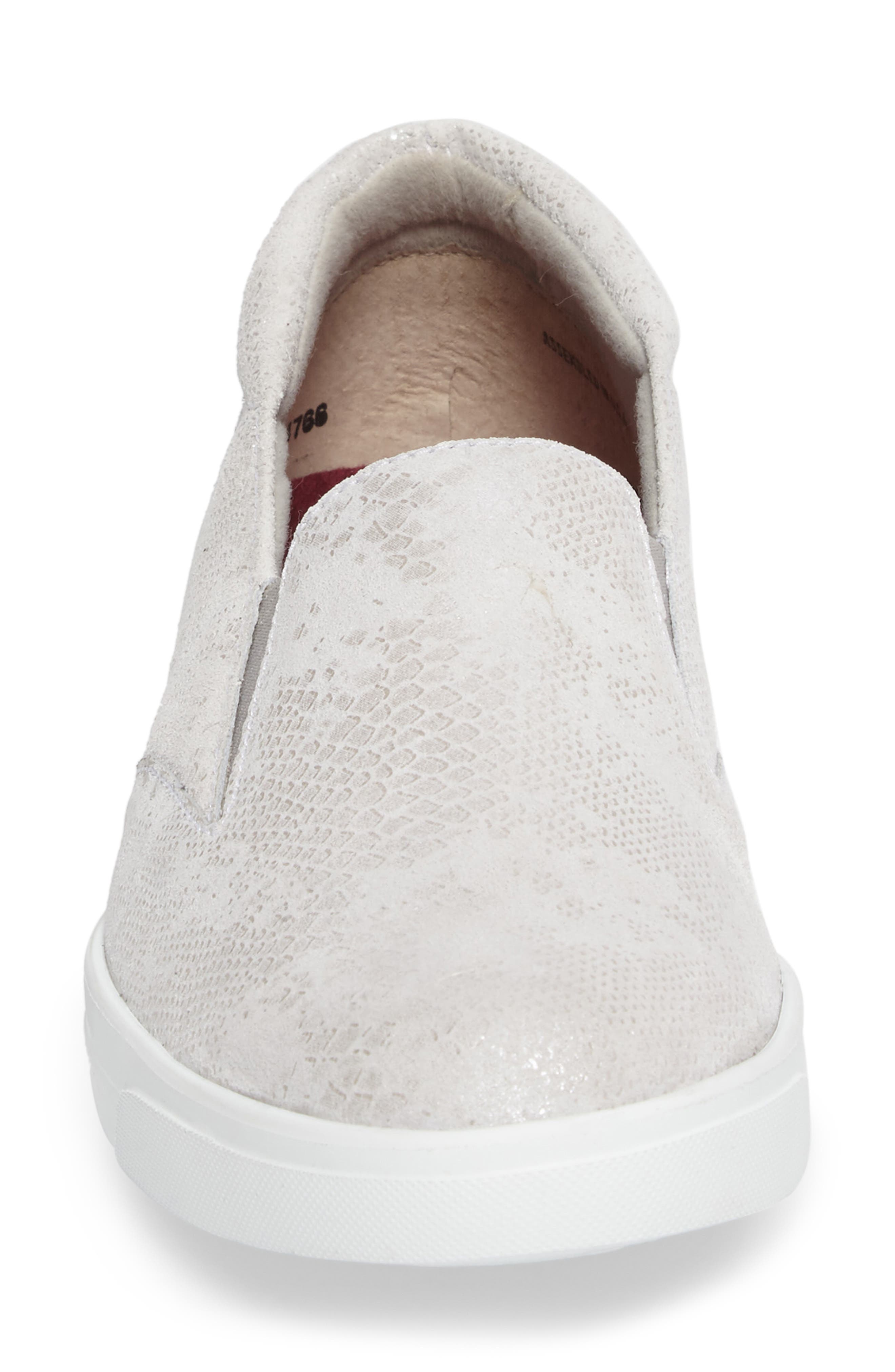 Lulu Slip-On Sneaker, Alternate, color, WHITE SNAKE PRINTED SUEDE