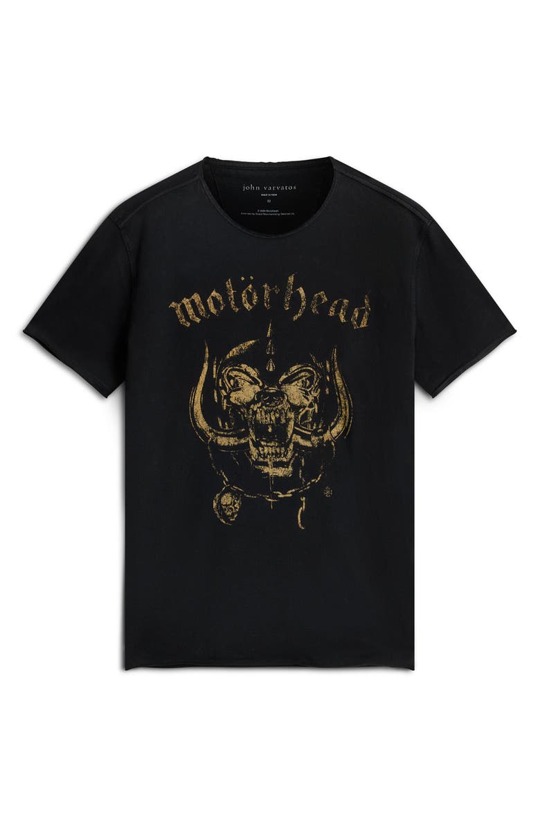 John Varvatos Motörhead Raw Edge Organic Cotton Graphic T-Shirt, Alternate, color, Black
