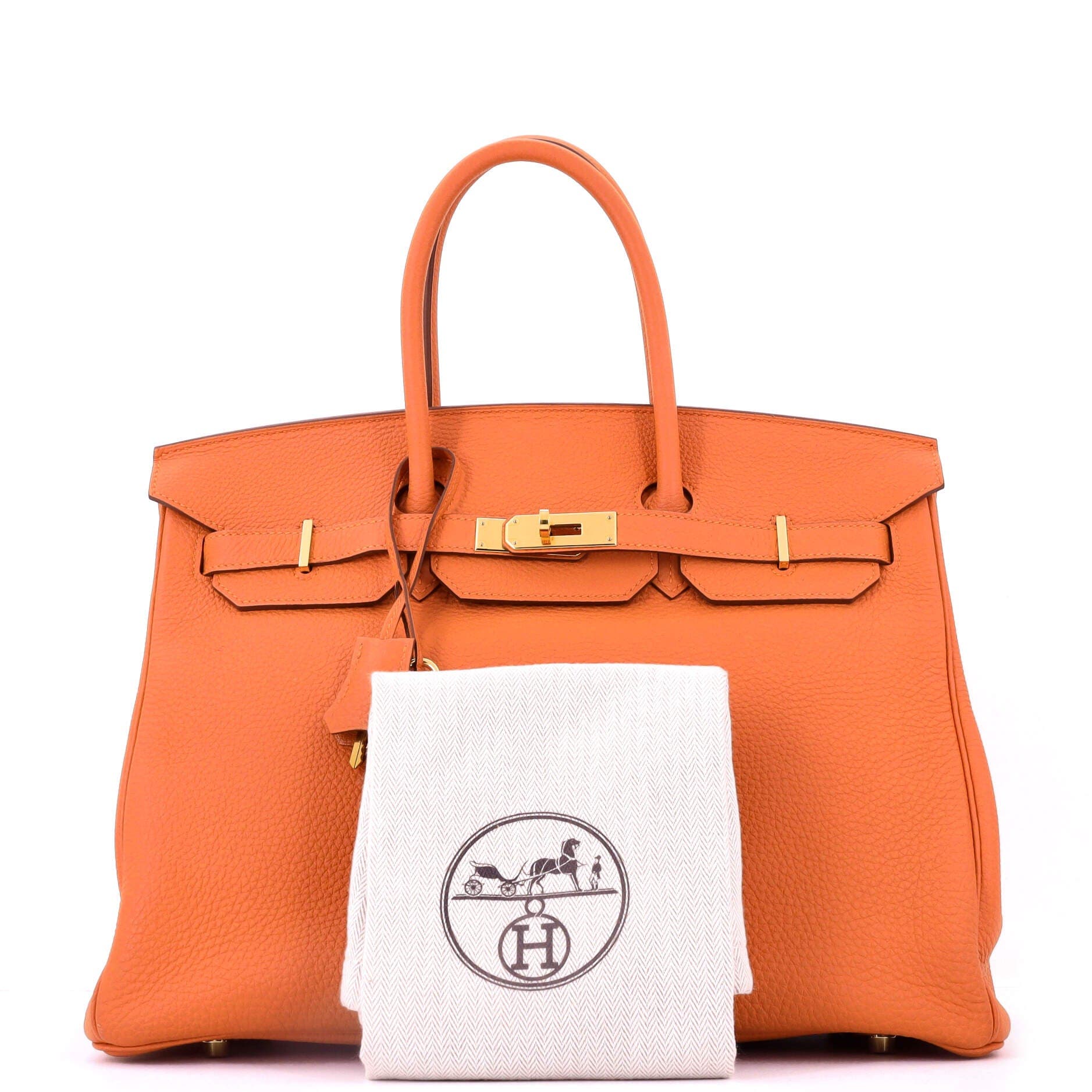 Birkin Handbag Orange Togo with Gold Hardware 35, Alternate, color, Orange
