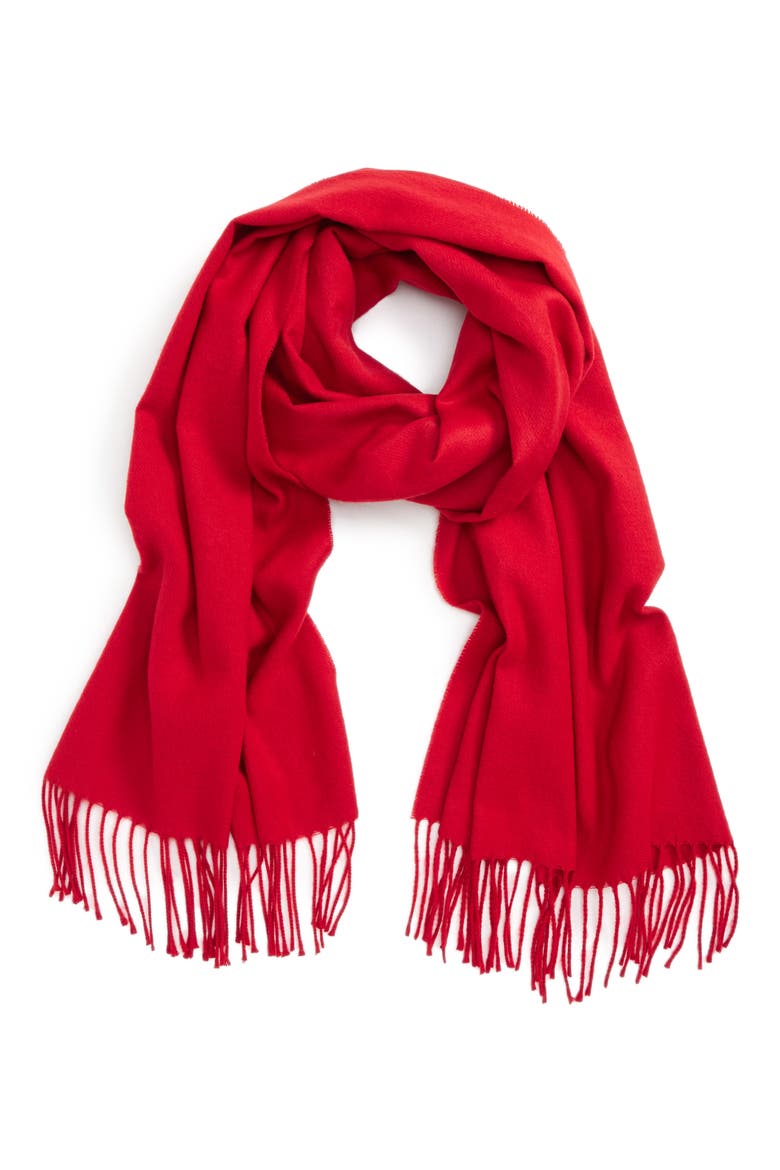 Fargo Scarf, Main, color, RED