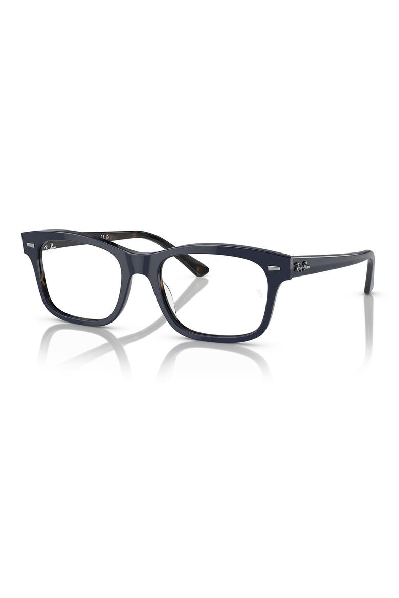 Mr. Burbank 56mm Rectangular Optical Glasses, Alternate, color, BLUE