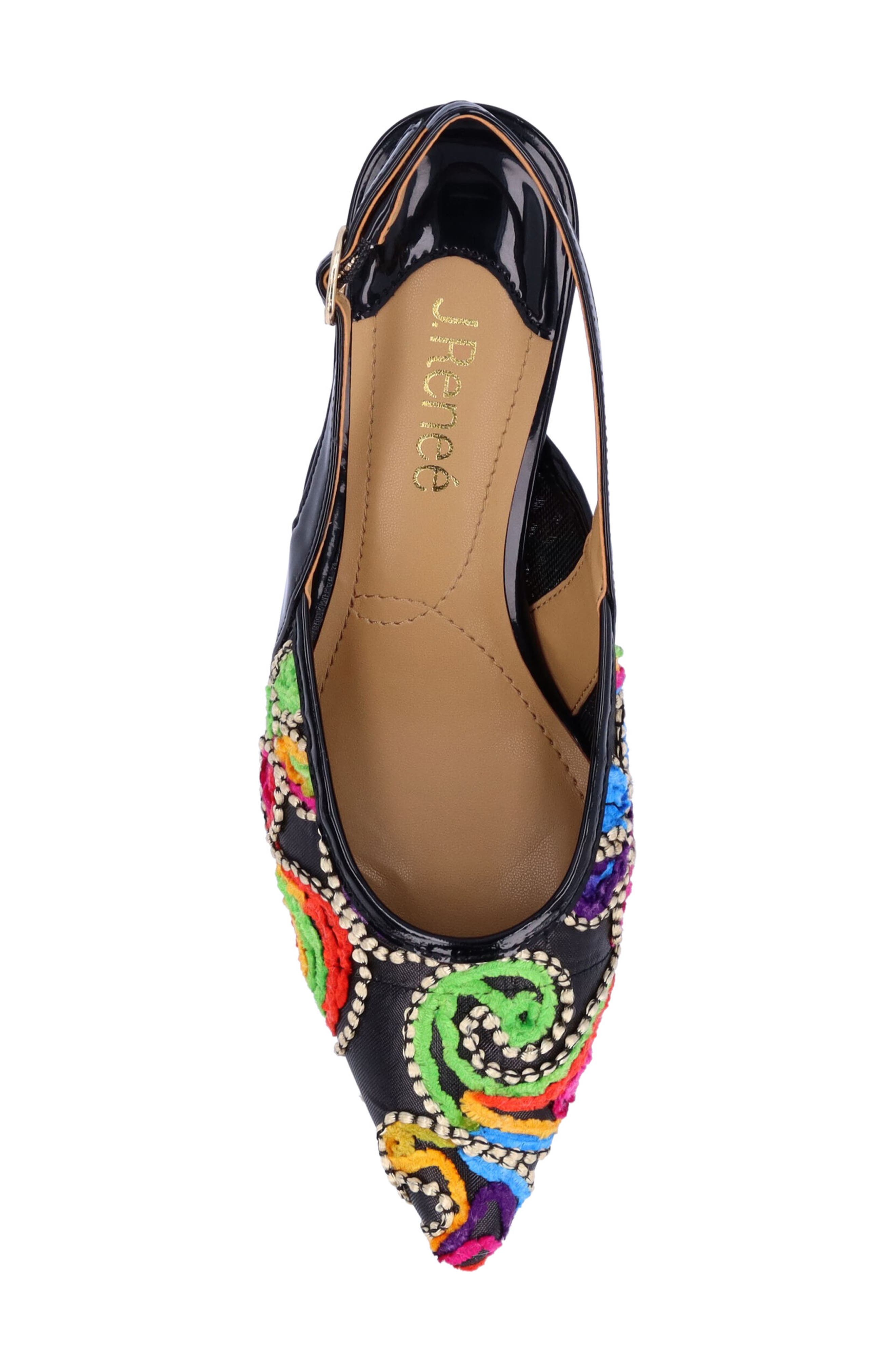 J. Reneé Klaudia Slingback Pointed Toe Pump, Alternate, color, Bright Multi