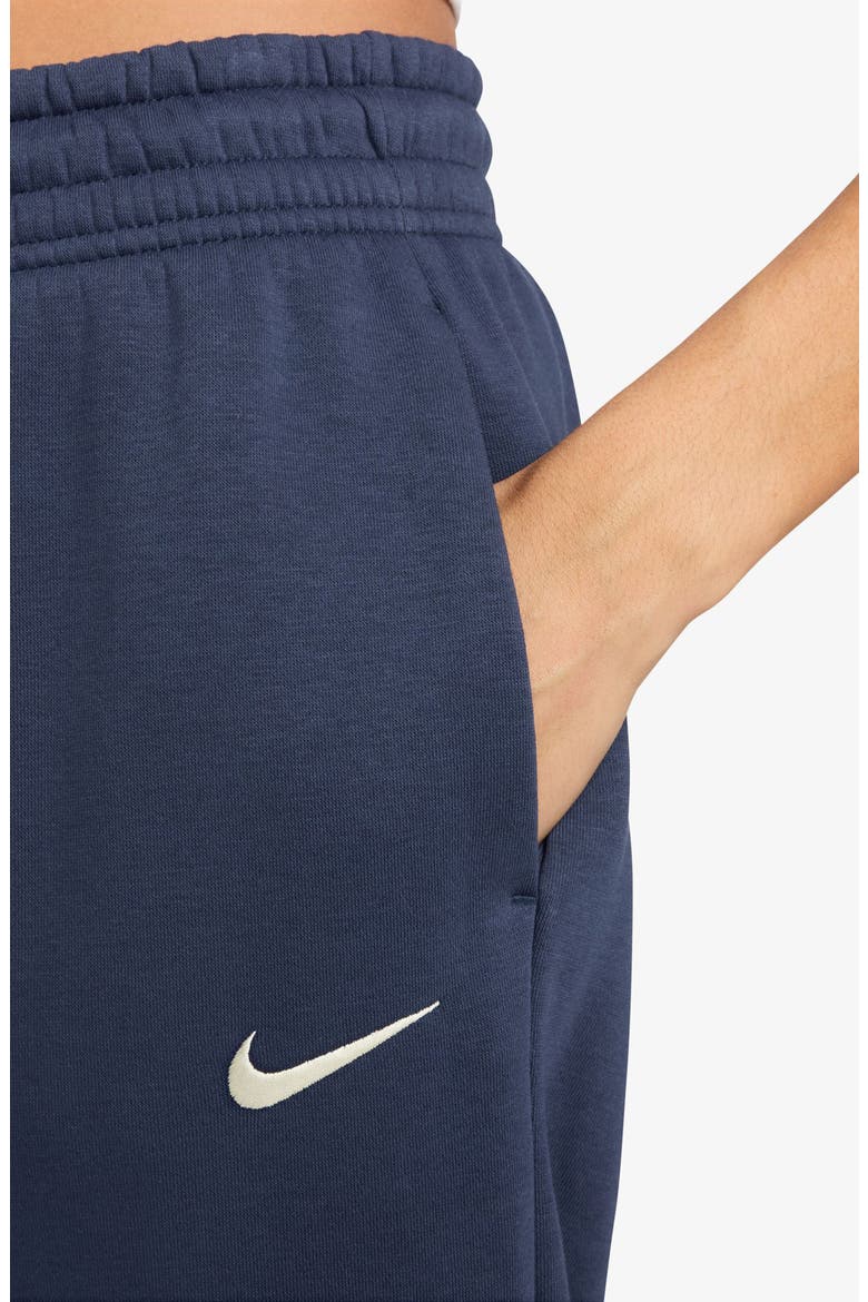 Sportswear Phoenix Fleece High-Waisted Oversized Sweatpants, Alternate, color, MNNAVY/SAIL