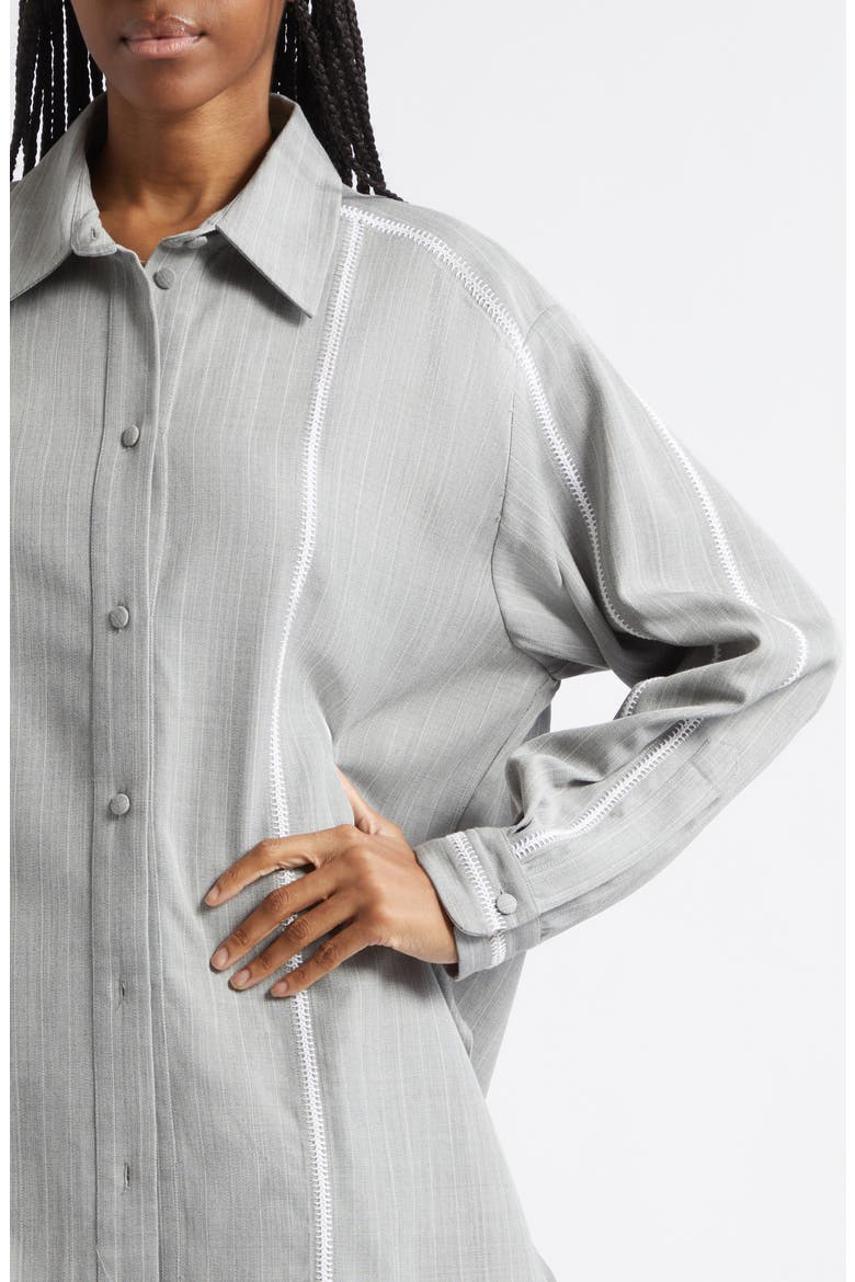 Bridgetown Virgin Wool Blend Shirt, Alternate, color, GREY MLANGE