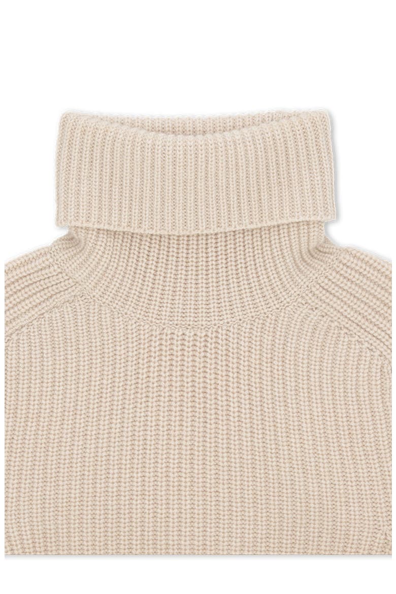 Cashmere Turtleneck Sweater, Alternate, color, Cream