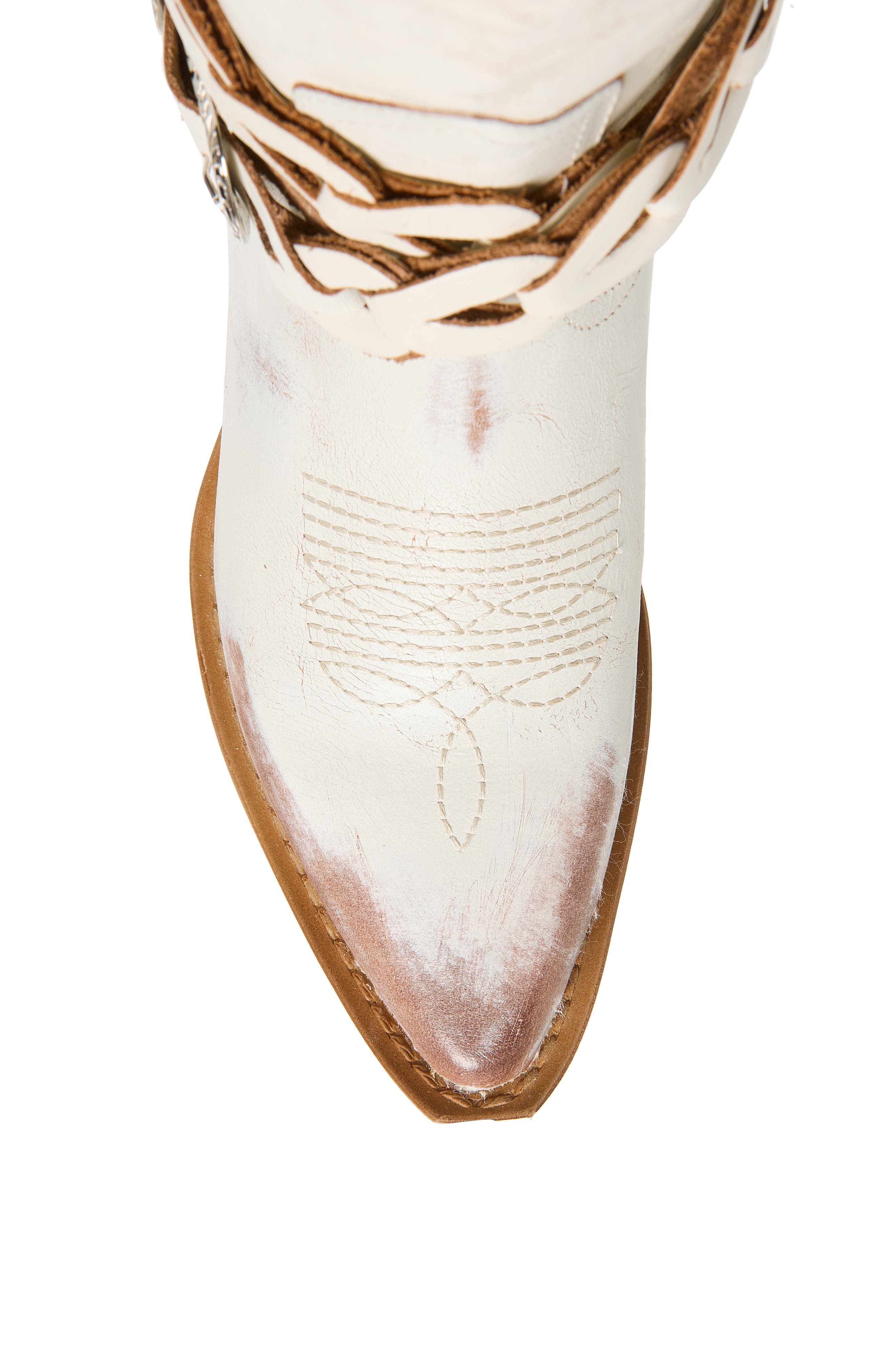 Ames Western Boot, Alternate, color, BONE LEATHER