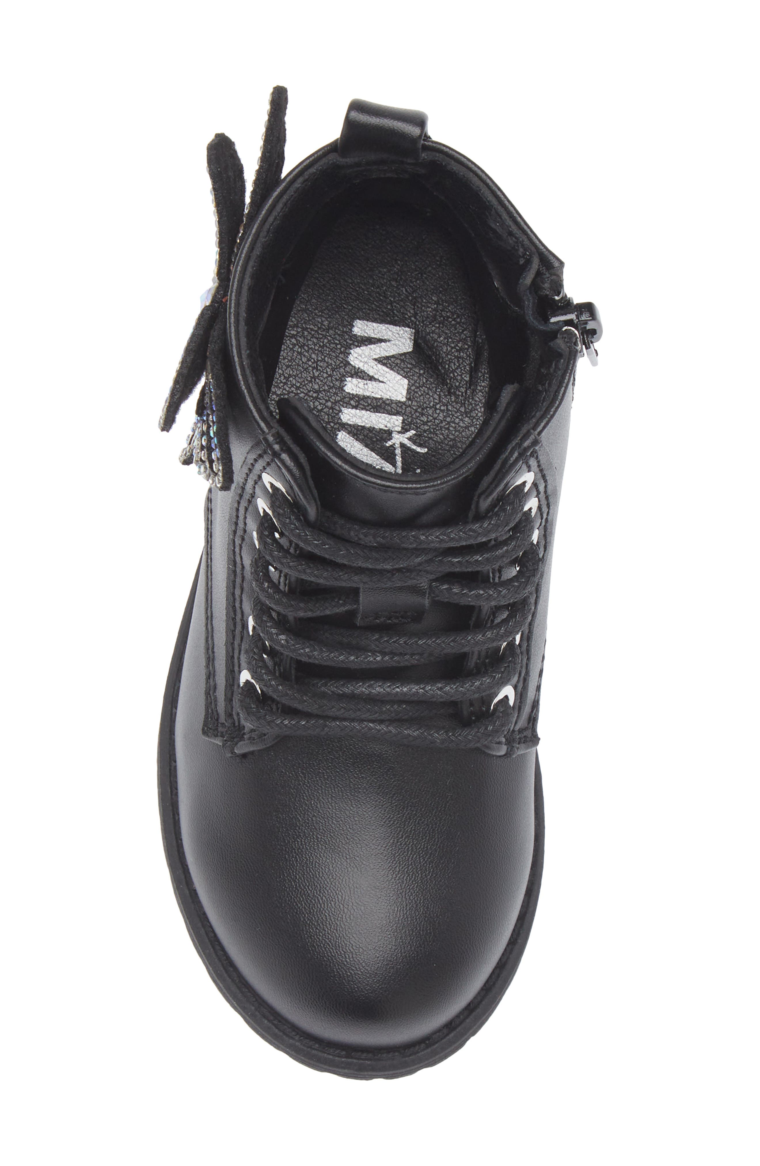 MIA Kids' Lil Violet Combat Boot, Alternate, color, Black