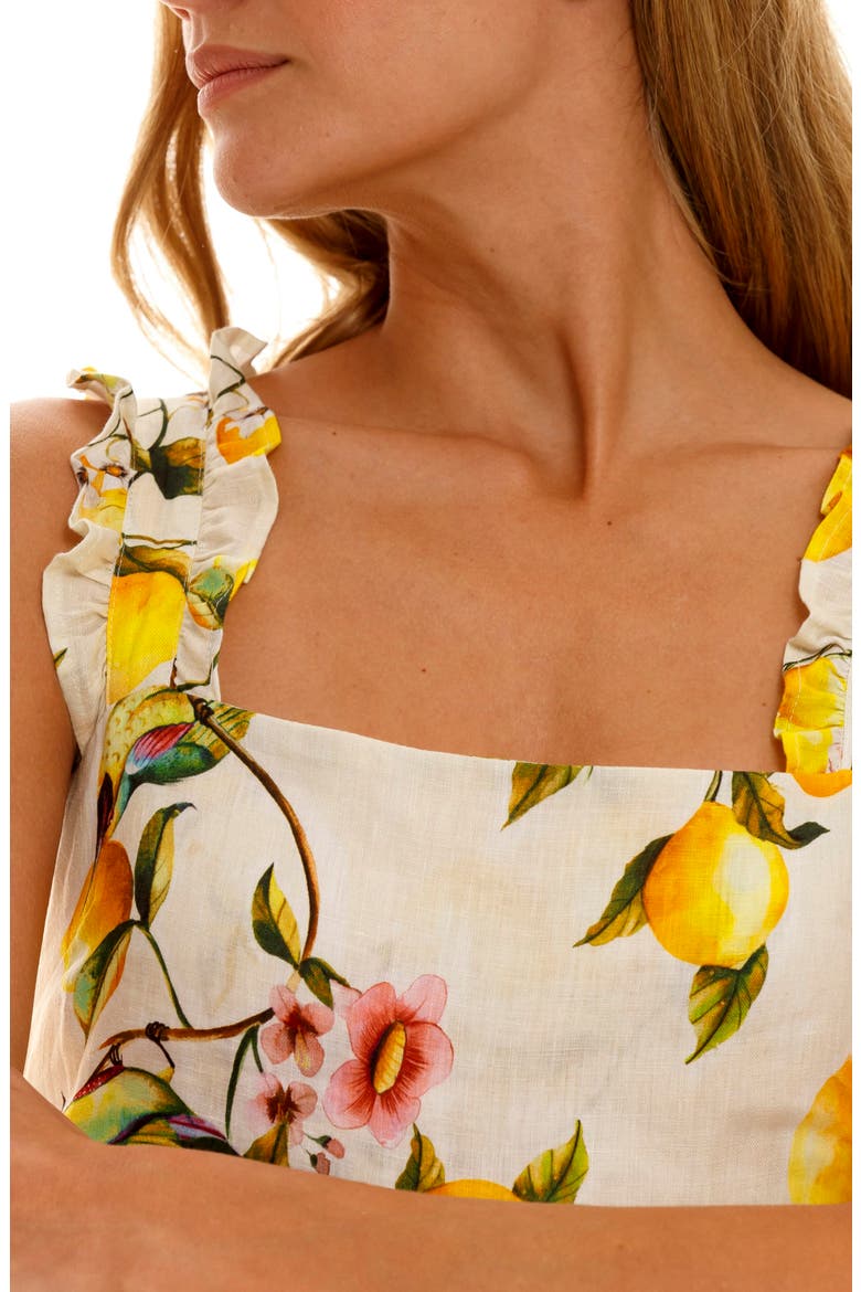 Mika Palermo Linen Nightgown, Alternate, color, YELLOW