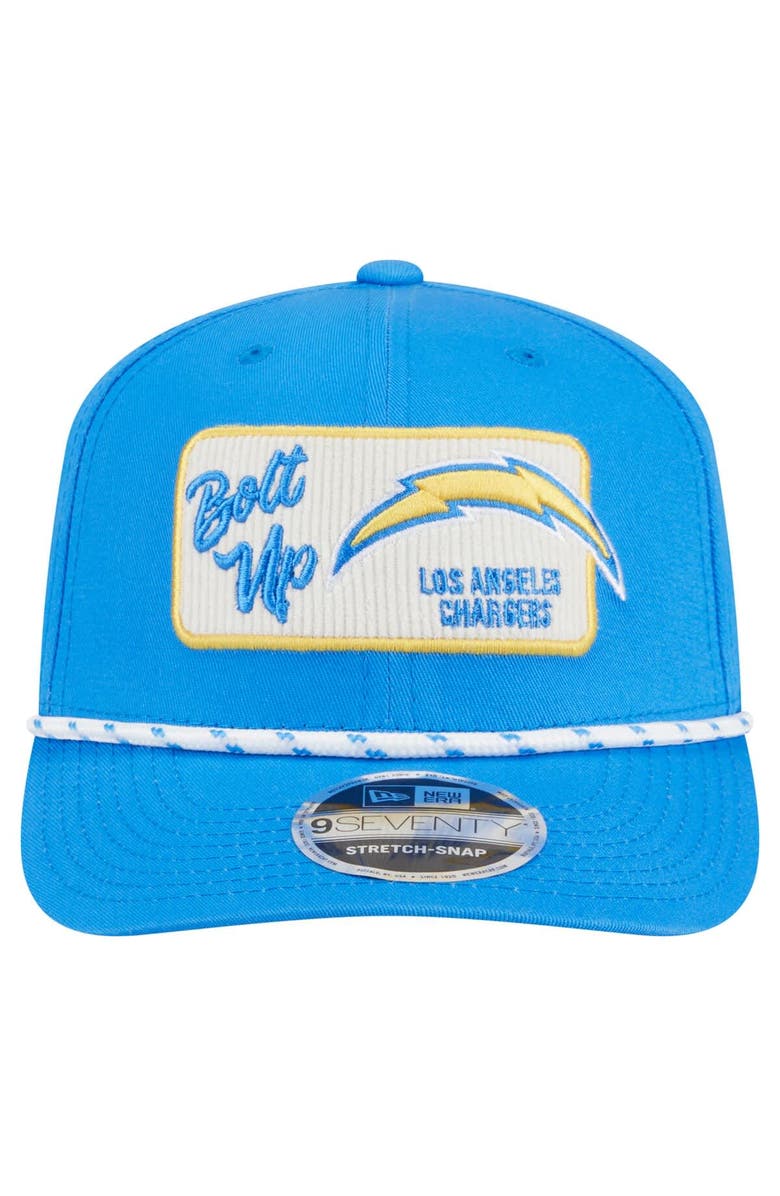 New Era Men's New Era Powder Blue Los Angeles Chargers Chant 9SEVENTY Stretch-Snap Hat, Alternate, color, 