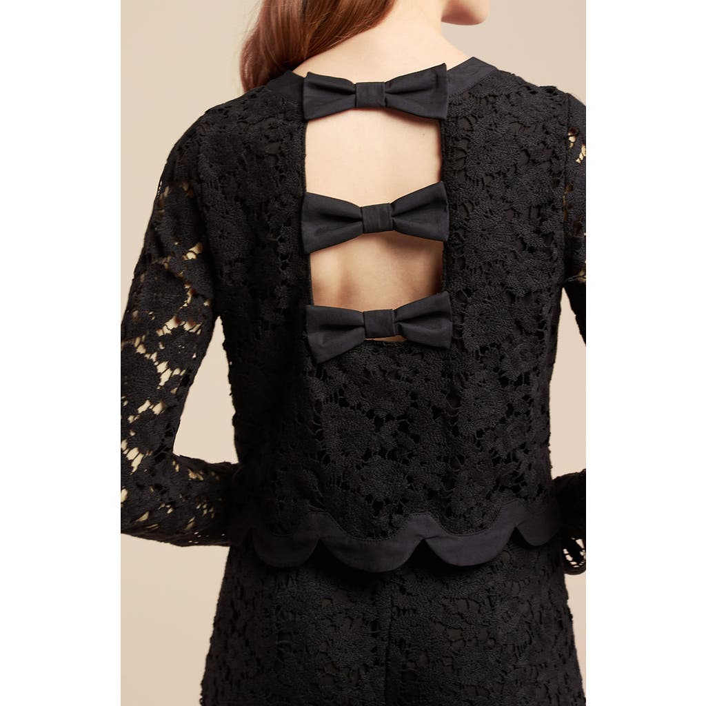 REBECCA TAYLOR REBECCA TAYLOR LACE BOW TOP