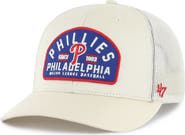 '47 Men's '47 Cream Philadelphia Phillies Leland Adjustable Trucker Hat