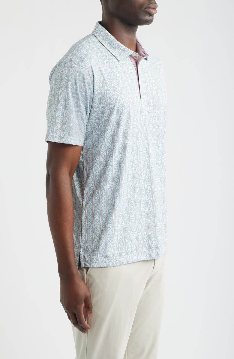 Swannies Drift Print Polo, Alternate, color, Surf