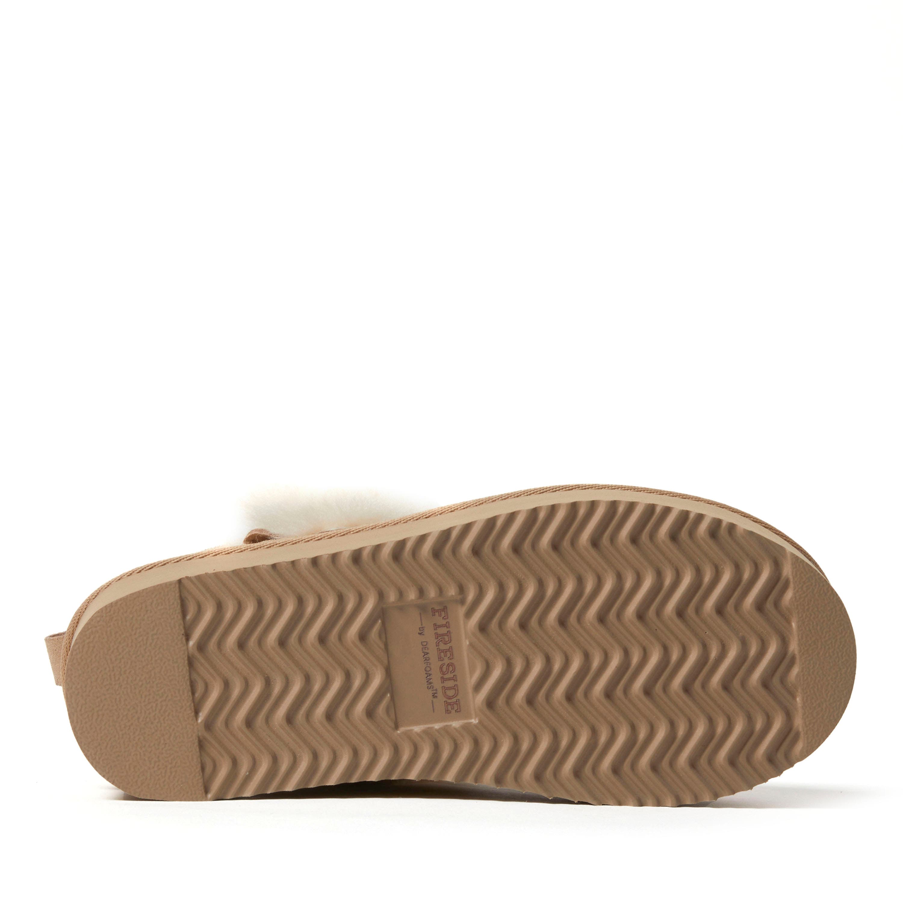 Fireside Bayswater Genuine Shearling Quilted Platform Bootie, Alternate, color, Sand