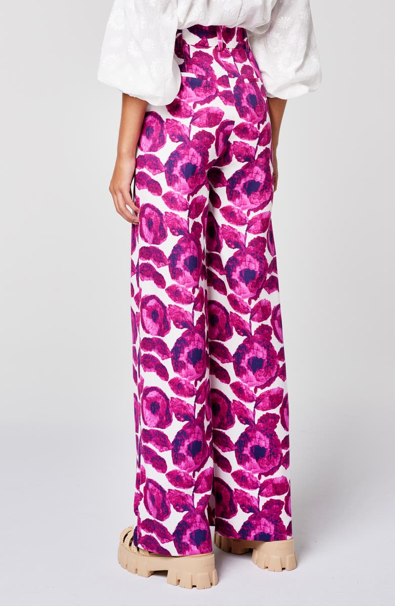 Smythe Floral Pleated Pants, Alternate, color,