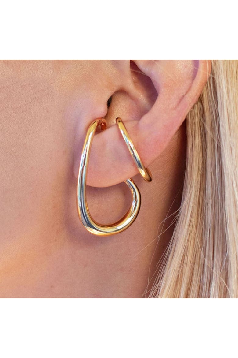 London Ear Cuff Gold Earring, Alternate, color, Gold