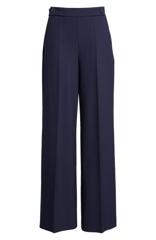 Hugo Boss Boss Tupita Straight Leg Pants In Clean Navy