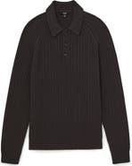 Reiss Evesham Cable Stitch Polo Sweater
