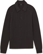 Reiss Evesham Cable Stitch Polo Sweater