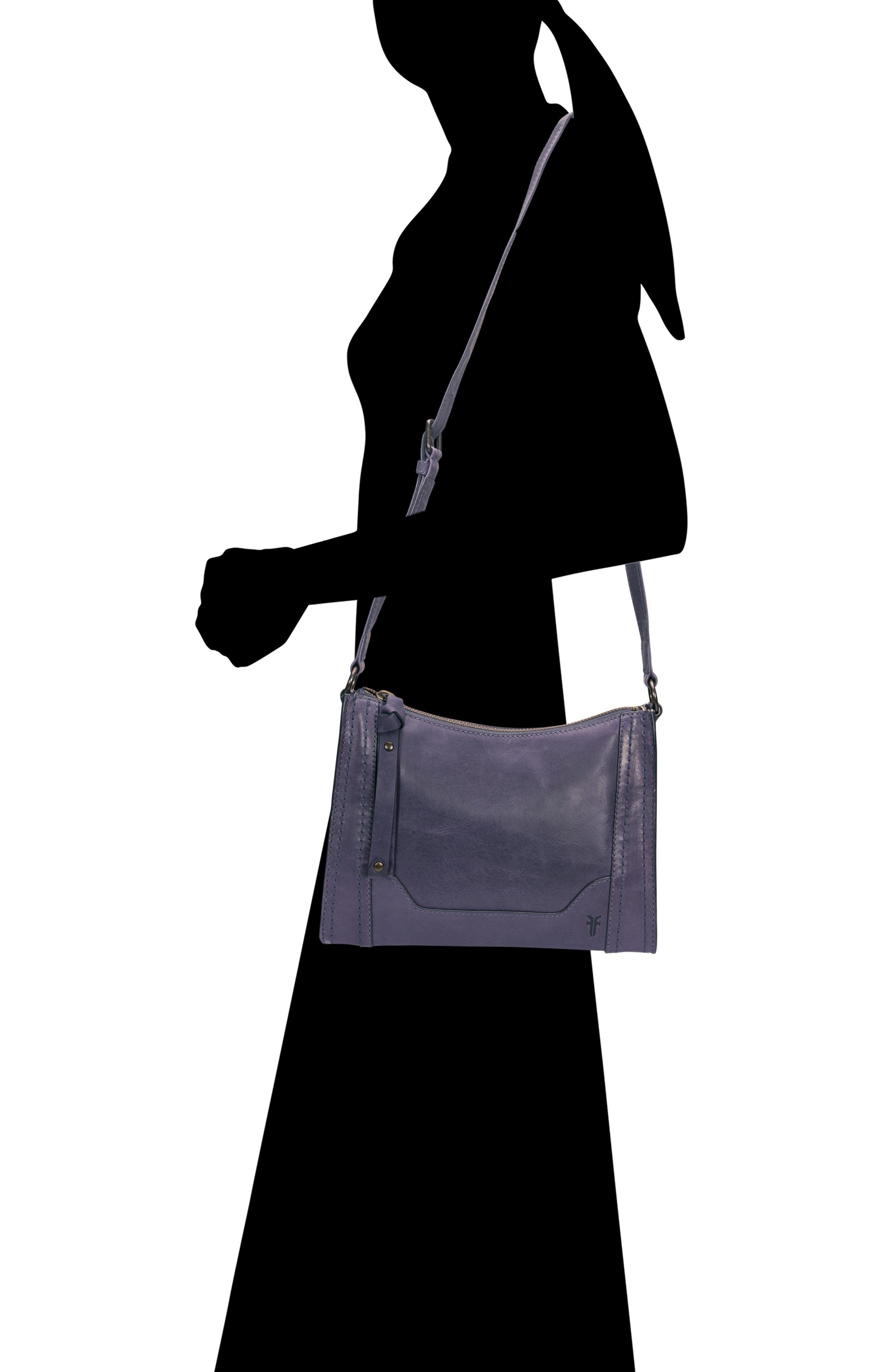 Melissa Leather Crossbody Bag, Alternate, color, EGGPLANT