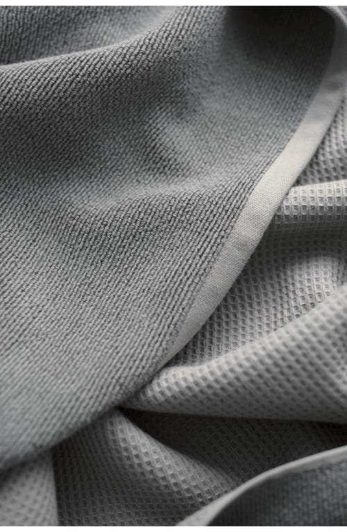 Cozy Earth Waffle Bath Towel In Gray