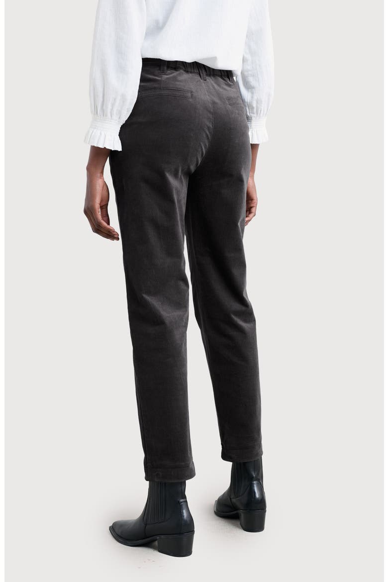 Crackington Sailor Button Crop Pull-On Pants, Alternate, color, COAL