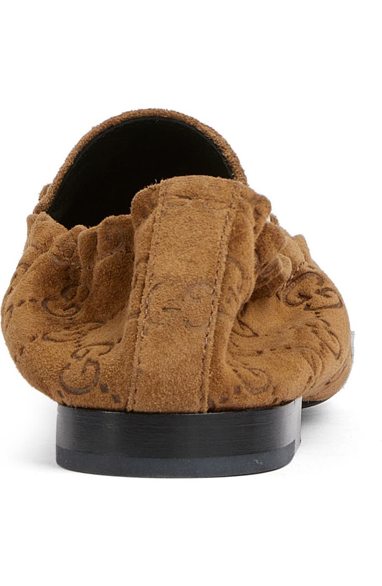 Gucci Jordaan GG Motif Bit Loafer, Alternate, color, Brown