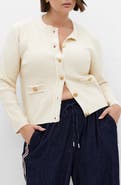 City Chic Cleo Textured Knit Cardigan