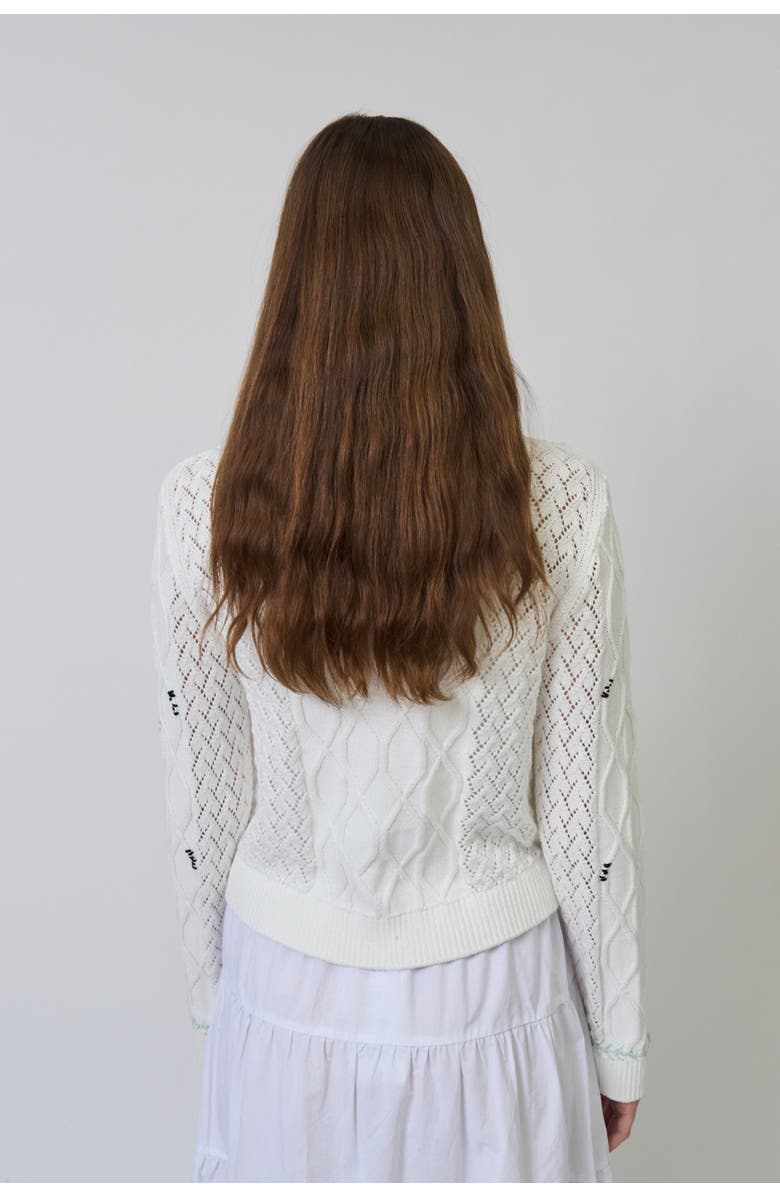 Central Park West Jaden Embroidered Cardi, Alternate, color, Multi