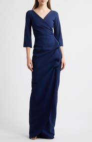 Chiara Boni La Petite Robe Zalfa Ruched Faux Wrap Dress