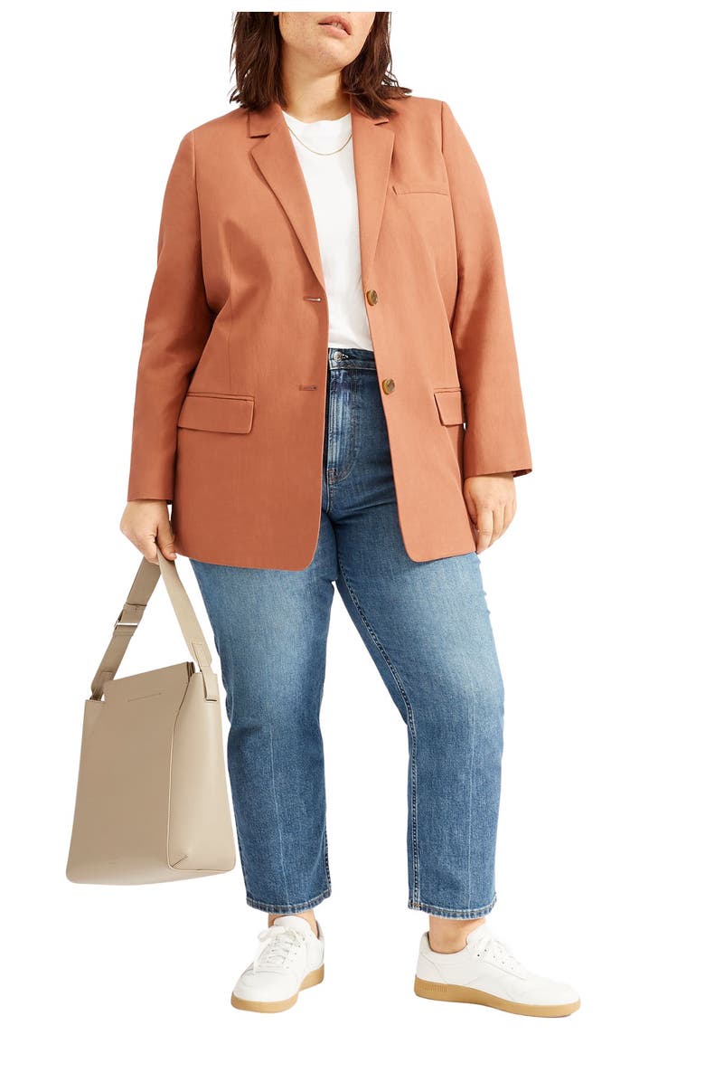 Everlane The Cotton-Linen Blazer, Main, color, 