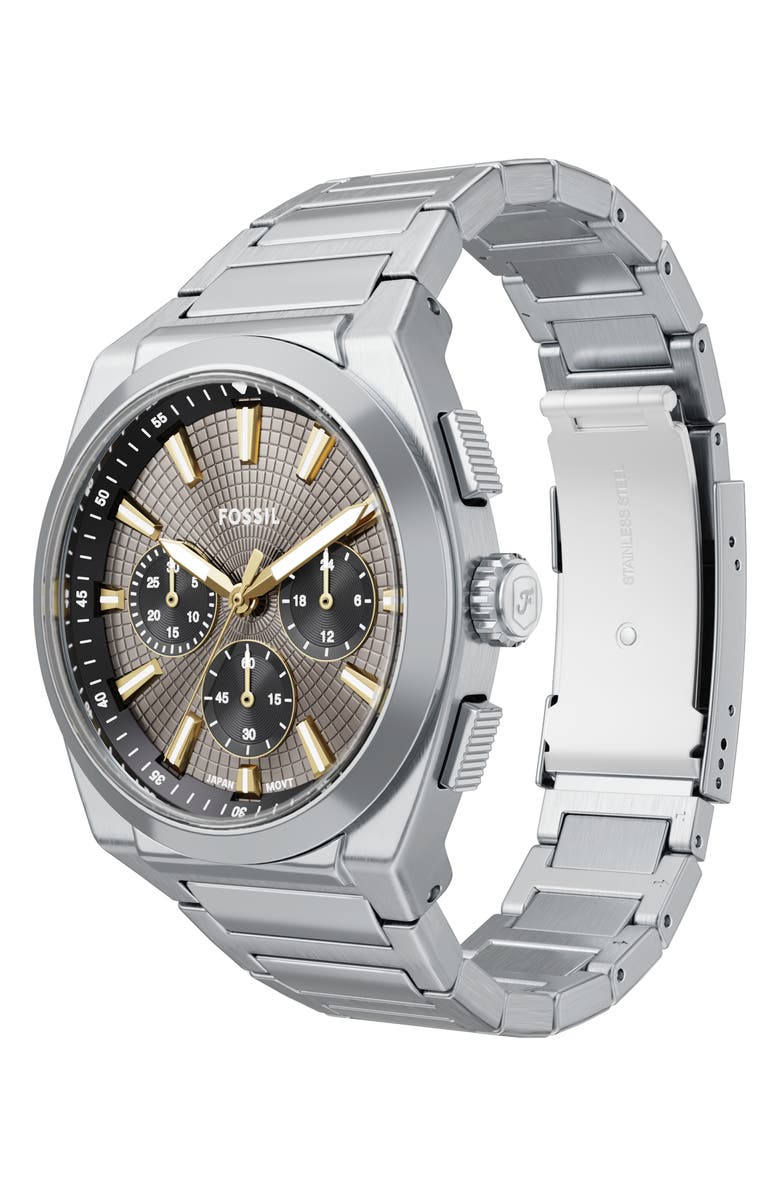 Fossil Everett Chronograph Bracelet Watch, 42mm, Alternate, color,