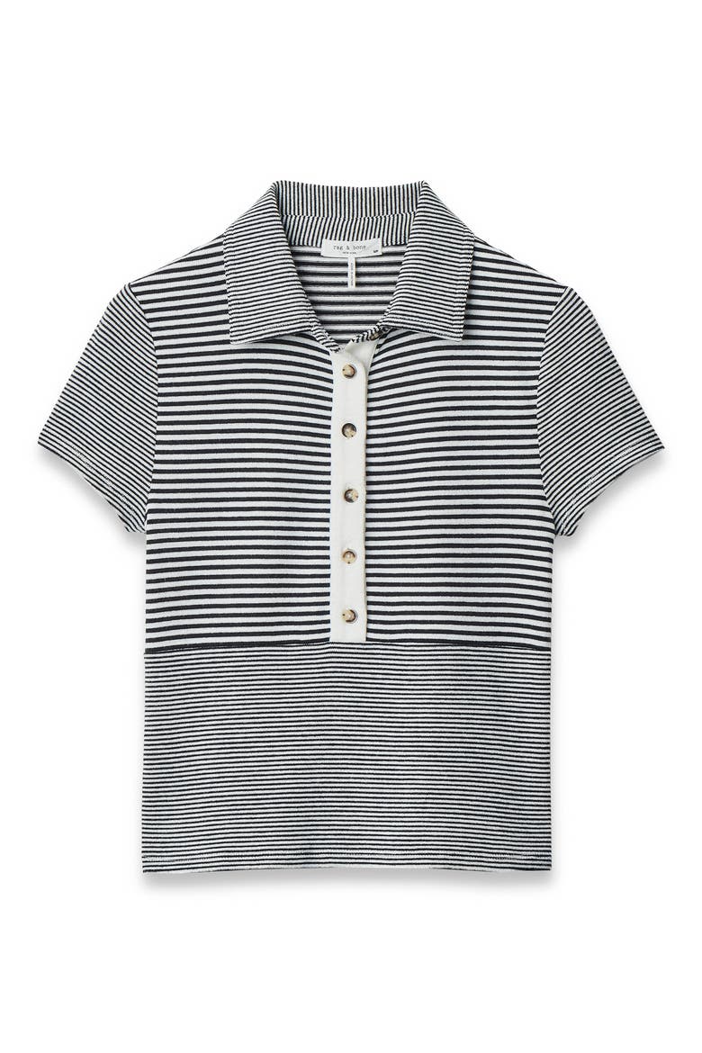 The Knit Crop Polo, Alternate, color, IVY MULTI