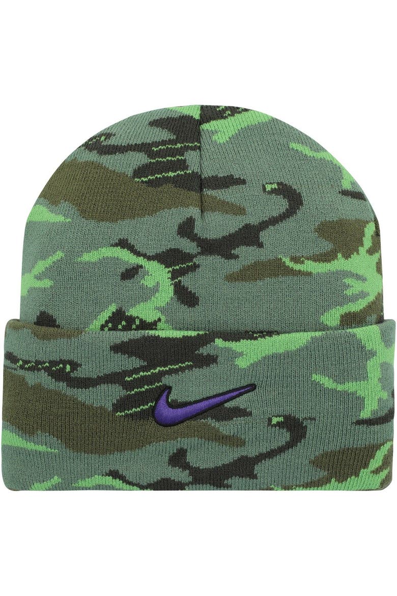 Men's Nike Camo Kansas State Wildcats Veterans Day Cuffed Knit Hat, Alternate, color, Camo