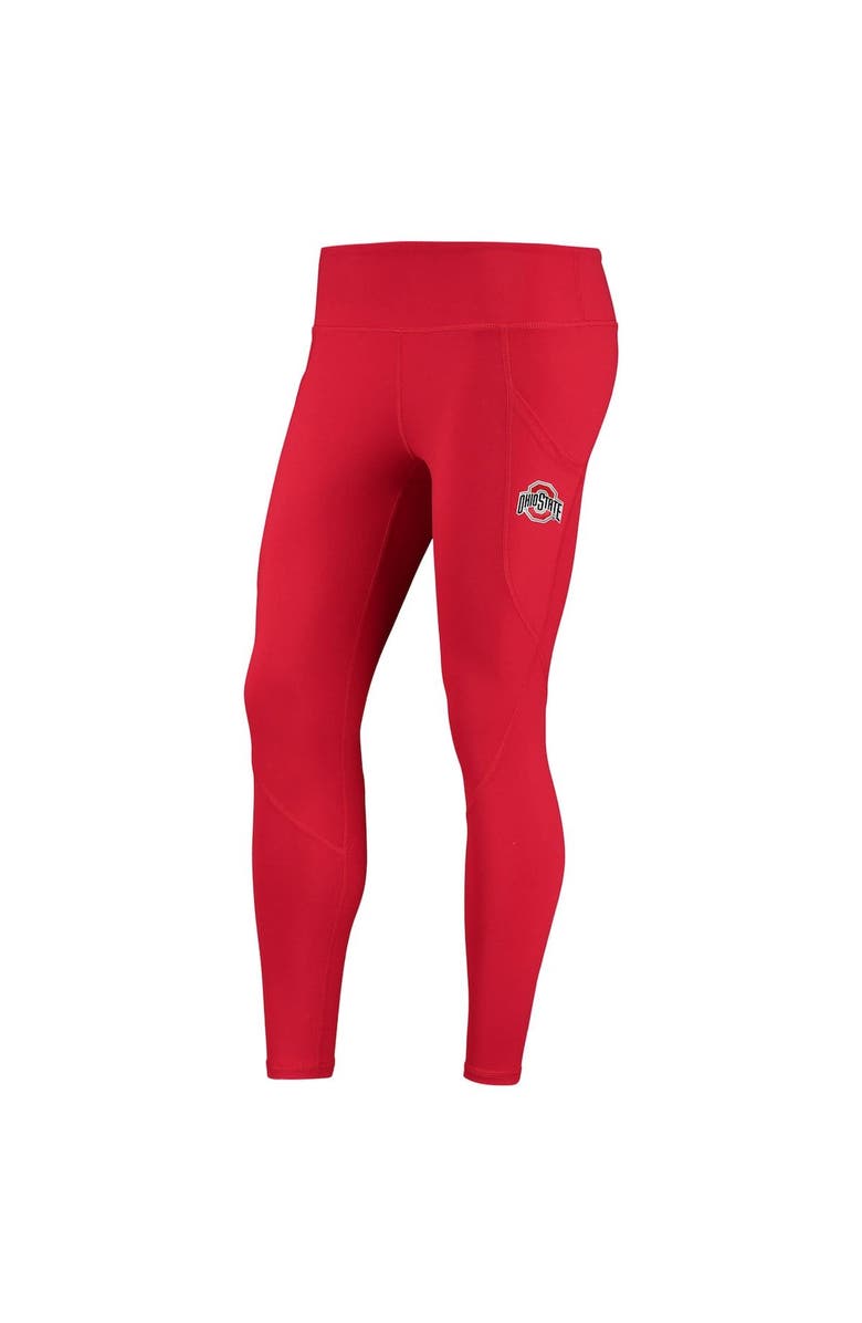 ZOOZATZ Women's ZooZatz Scarlet Ohio State Buckeyes Pocketed Leggings, Alternate, color, 